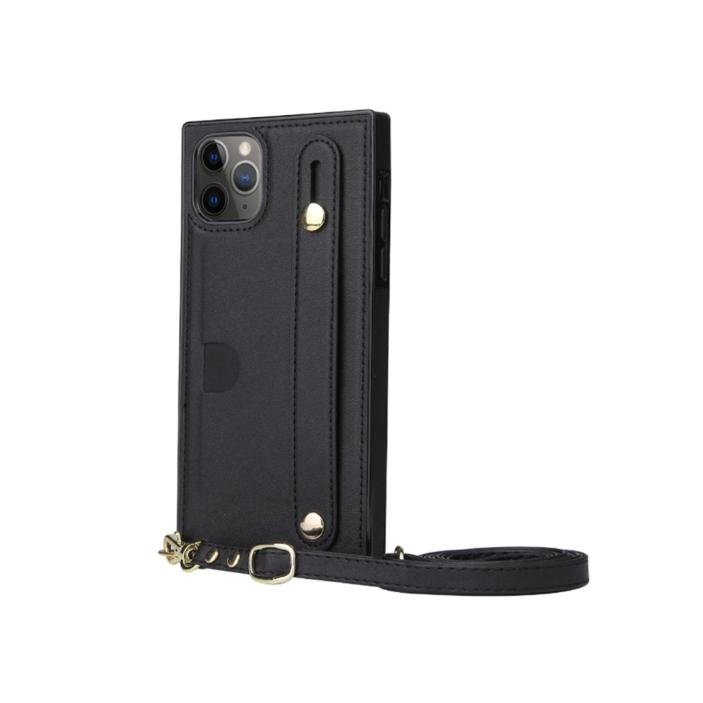 C36 Phone Crossbody Lanyard Protective Holster Smartphone Case Protection Bumper For Iphone 14 Pro 6.1 Black 700000356021