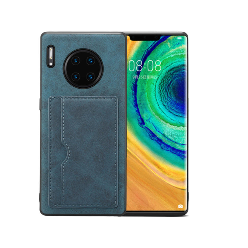 Photos - Case 030 PU Leather Phone  Holder Wallet Cover Card Insert Back Cover Phone  for Huawei Mate40