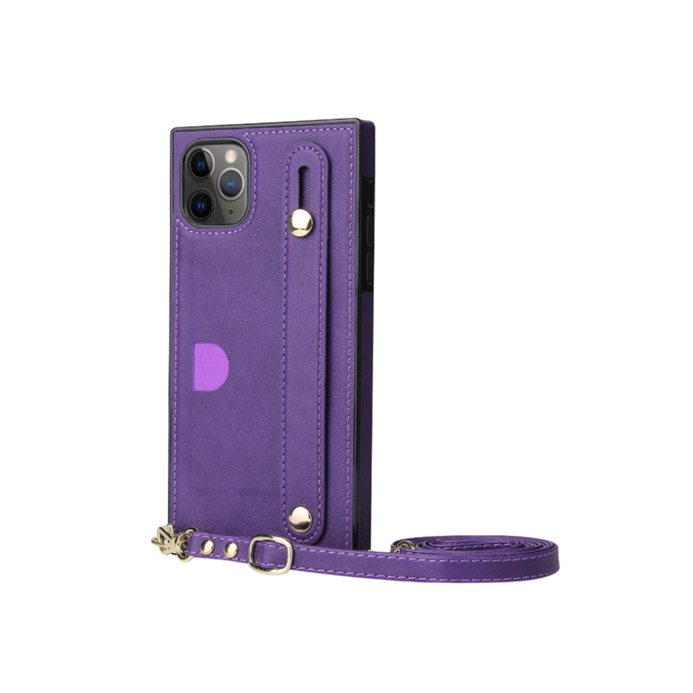 C34 Phone Crossbody Lanyard Protective Holster Smartphone Case Protection Bumper For Iphone 14 Pro Max Purple 700000355956