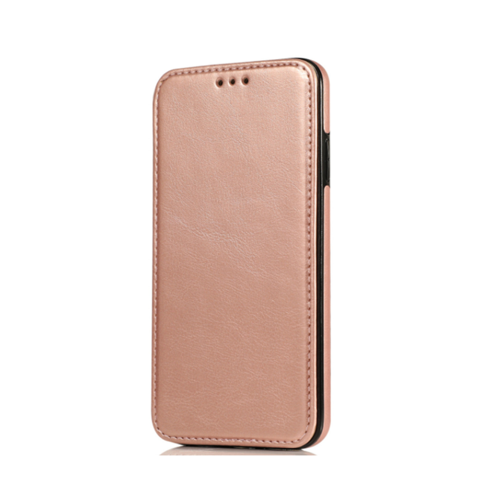 Photos - Case C41 Rose Gold Phone Magnetic Flip Protective Leather  Protection Bumper SmartPhone  for IPhone 14 Pro 6.1