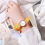Student Hair Ring Small Fresh Ribbon Digital Watch 4