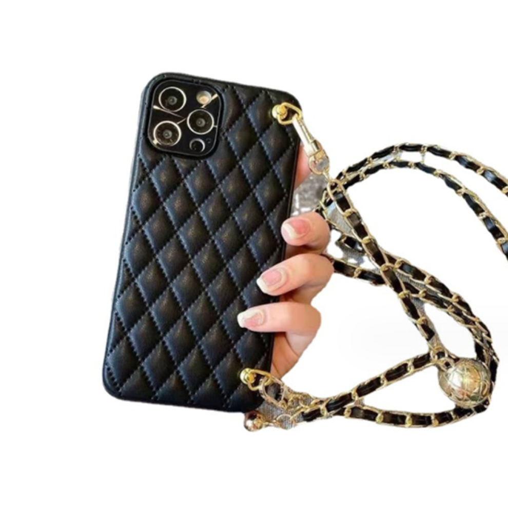 J08 Pu Leather Phone Case With Hanging Rope For Iphone 14 Pro Max 6.7 Inch 766261985578