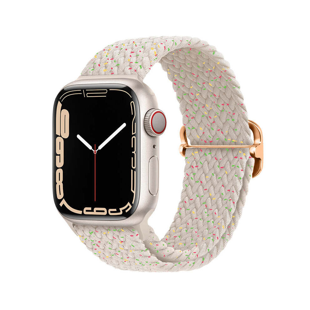 Nylon Braided Loop Strap For Apple Watch Band Series 7 6 5 4 Se Elastic Belt Bracelet Iwatch 38/40/41Mm Green 766261988272