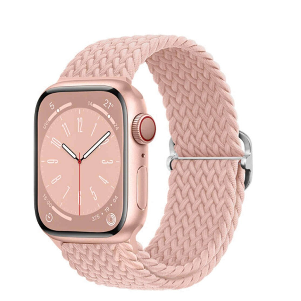 Nylon Braided Loop Strap For Apple Watch Band Series 7 6 5 4 Se Elastic Belt Bracelet Iwatch 38/40/41Mm Green 766261988241