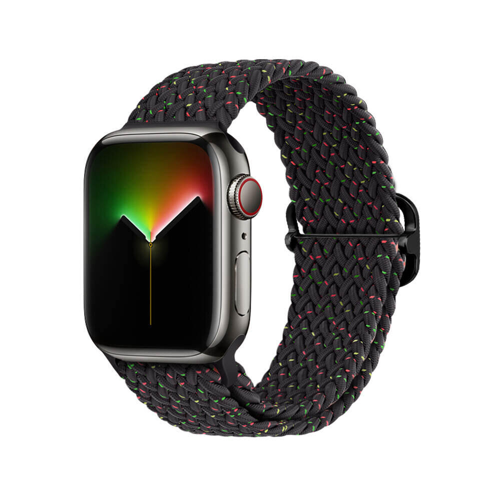 Nylon Braided Loop Strap For Apple Watch Band Series 7 6 5 4 SE Elastic Belt Bracelet iWatch 38/40/41mm