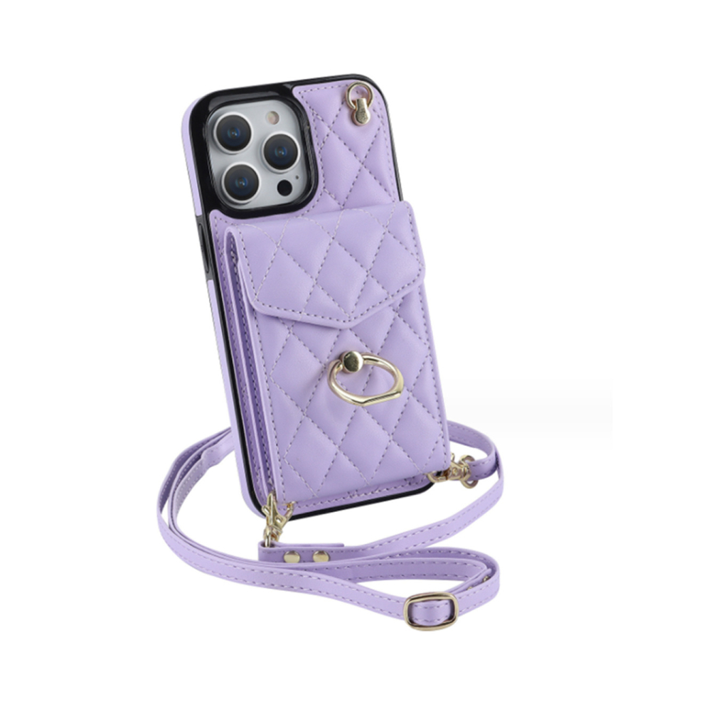 J12 Pu Leather Crossbody Phone Case And Wallet Protective Cover For Iphone 14 6.1 Inch 766261985714