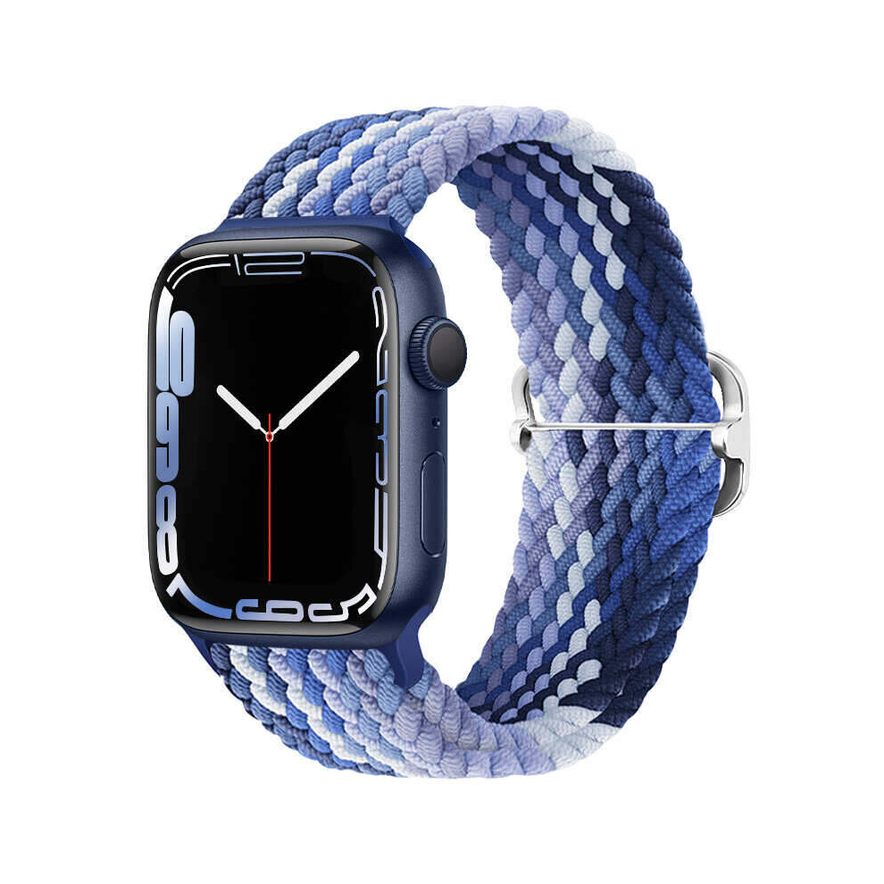 Nylon Braided Loop Strap For Apple Watch Band Series 7 6 5 4 Se Elastic Belt Bracelet Iwatch 38/40/41Mm Green 766261988395