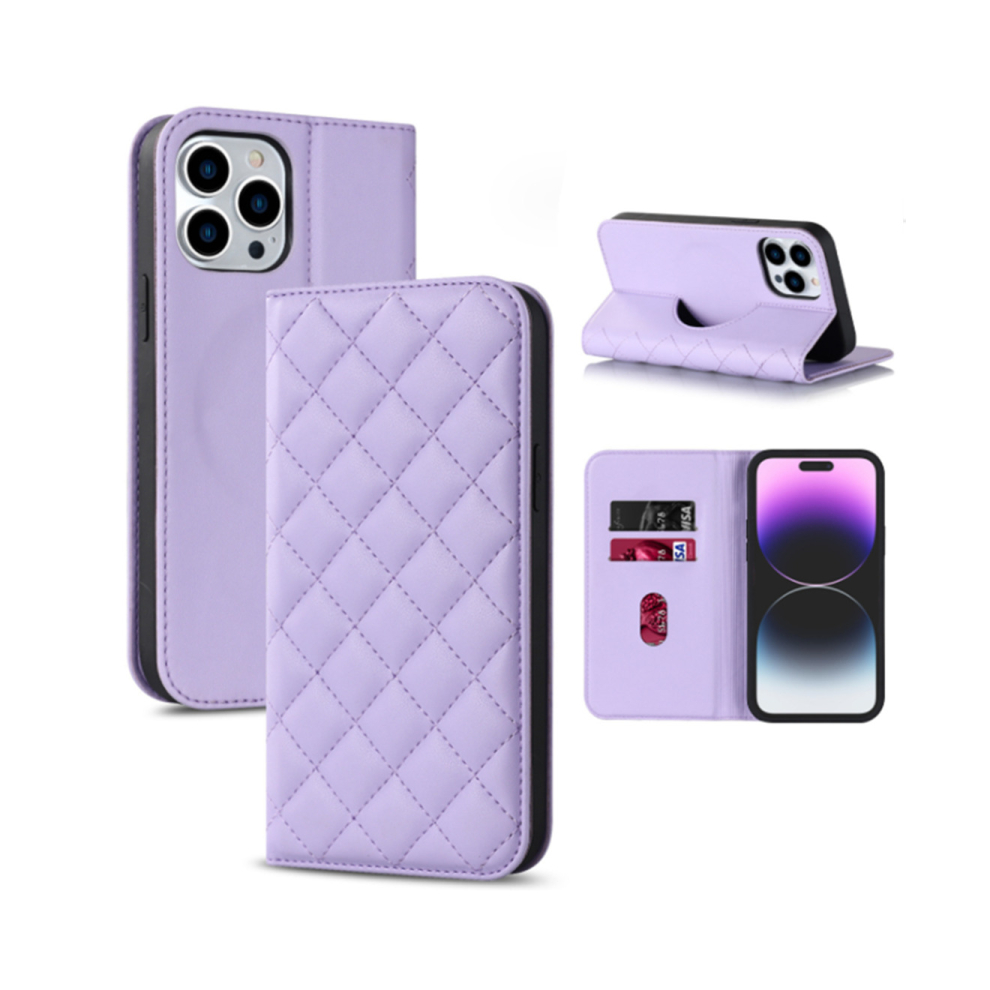 J17 Pu Leather Smartphone Cover Phone Flip Cover Protective Cover For Iphone 14 6.1 Inch 766261985912