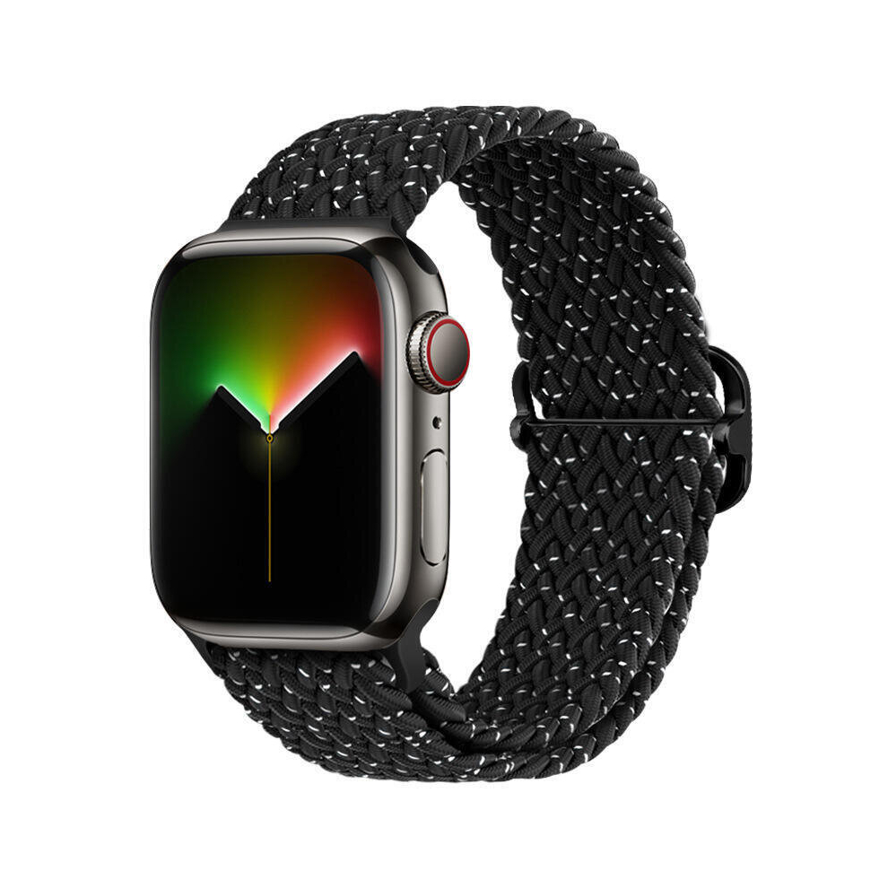 Nylon Braided Loop Strap For Apple Watch Band Series 7 6 5 4 Se Elastic Belt Bracelet Iwatch 38/40/41Mm Green 766261988357