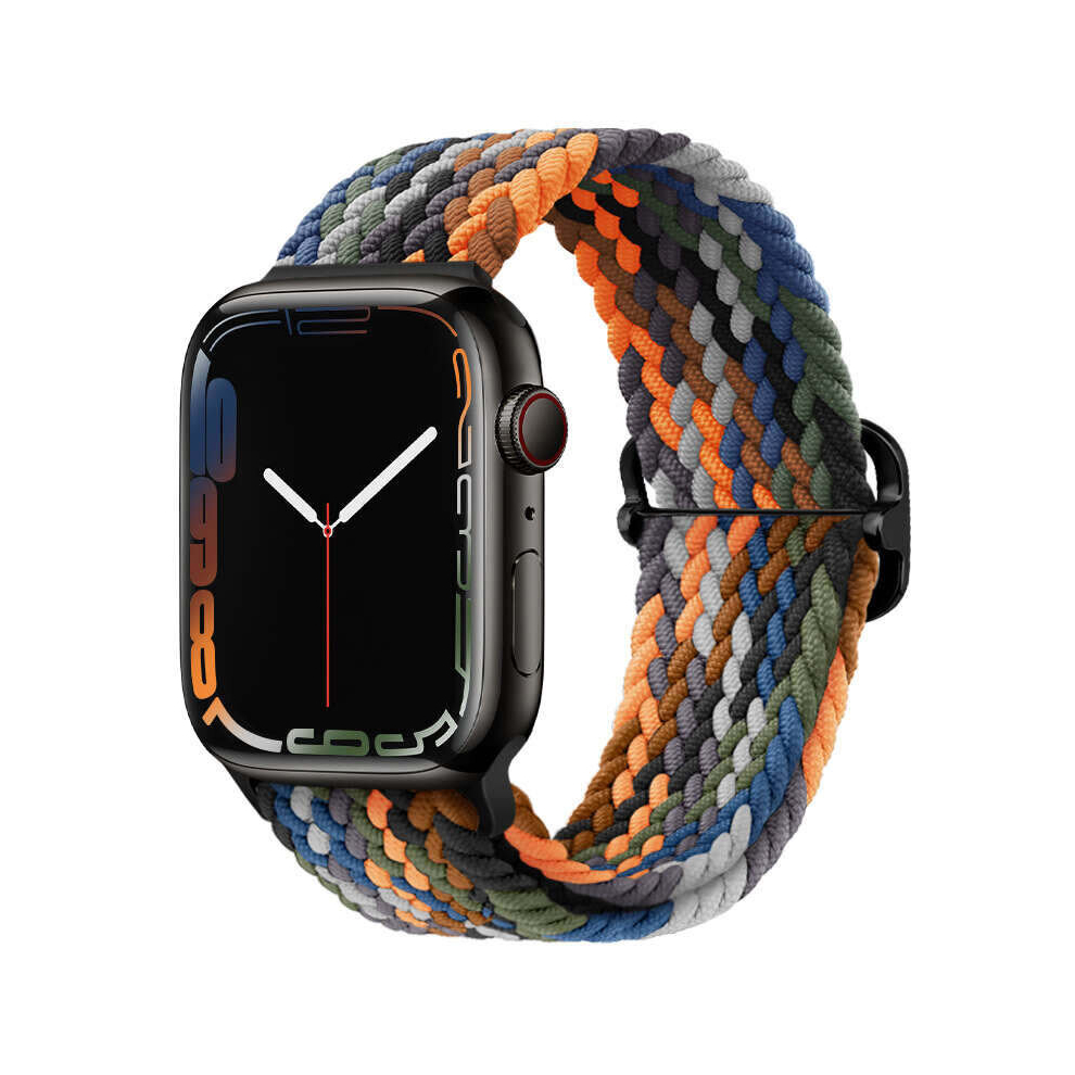 Nylon Braided Loop Strap For Apple Watch Band Series 7 6 5 4 Se Elastic Belt Bracelet Iwatch 38/40/41Mm Green 766261988517