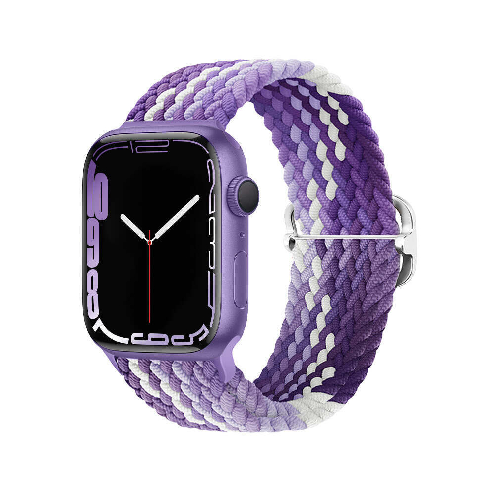 Nylon Braided Loop Strap For Apple Watch Band Series 7 6 5 4 Se Elastic Belt Bracelet Iwatch 42/44/45/49Mm Green 766261988463