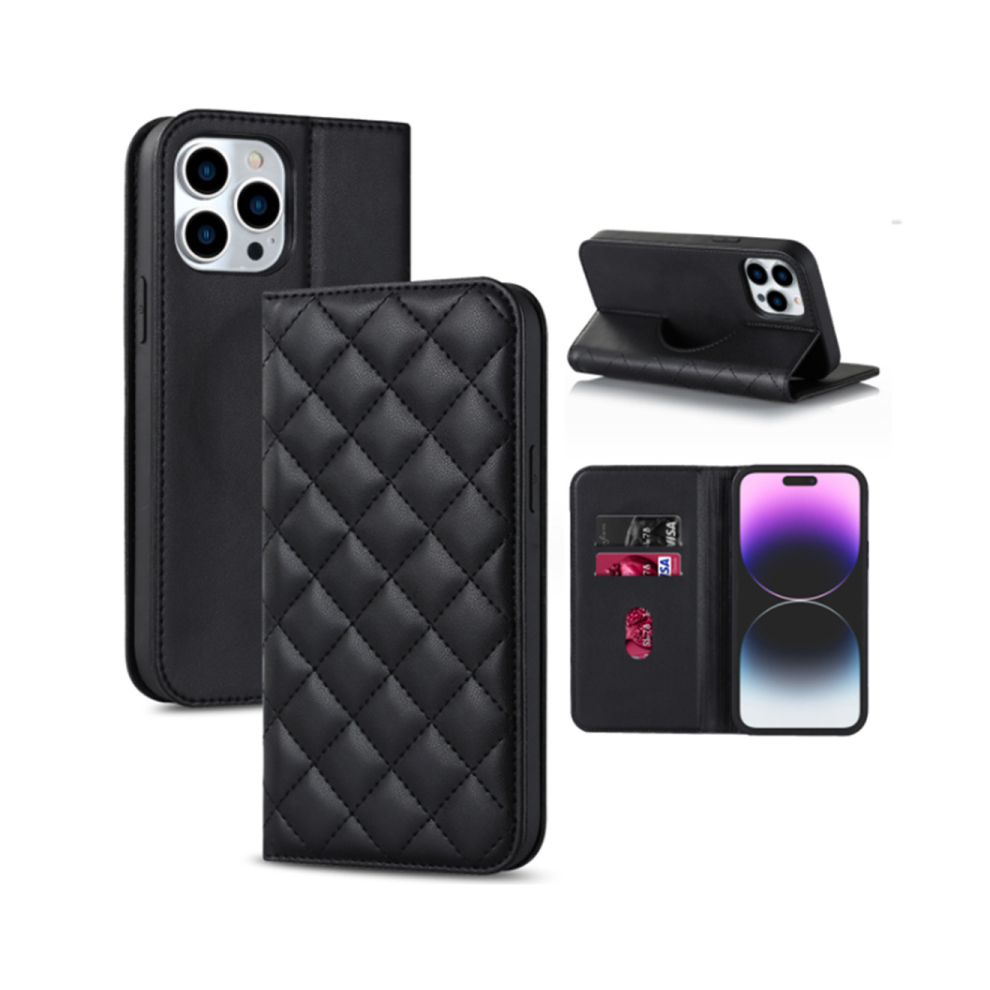 J19 Pu Leather Smartphone Shell Flip Phone Protective Case For Iphone 14Pro 6.1 Inch 766261986025