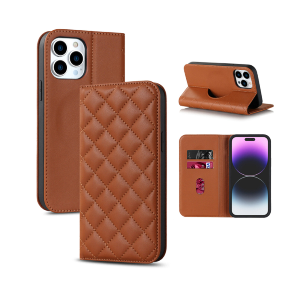 J18 Smartphone Cover Pu Leather Phone Flip Cover Protective Cover For Iphone 14 Pro Max 6.7 Inch 766261985974