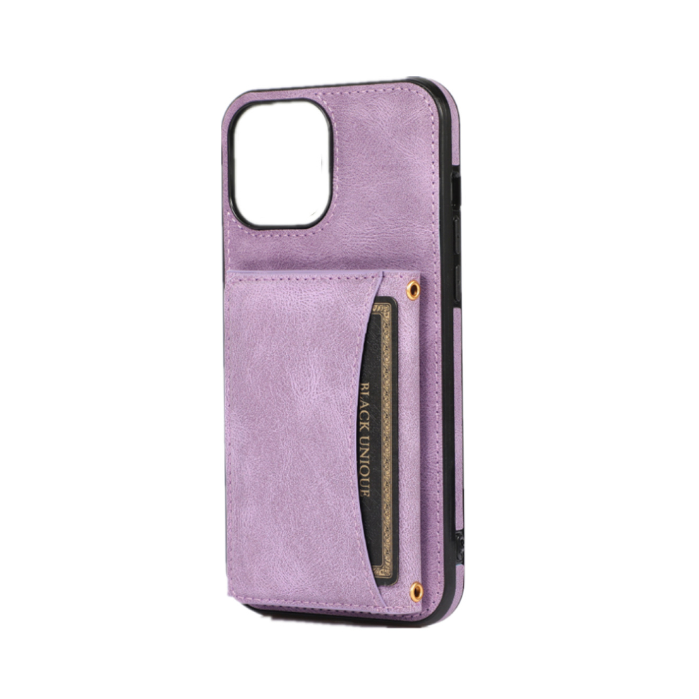 C80 Smartphone Purse-Style Protective Case Phone Case For Iphone 14 Pro Max 6.7 Inch Purple 766261954895