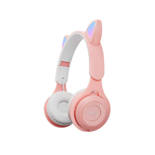 Luminous Cat Ear Bluetooth Headset Binaural Gaming Bass Sports Earplugs