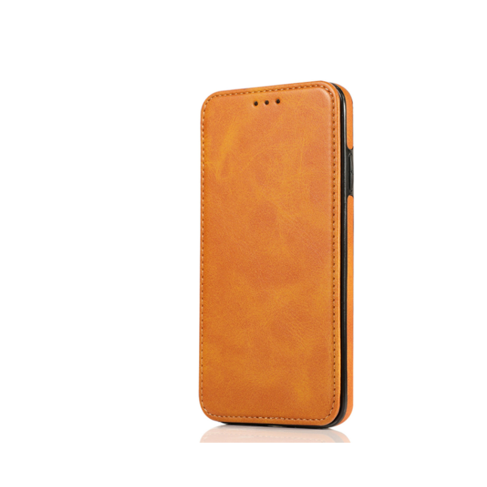 Photos - Case C39 Light Brown Phone Magnetic Flip Protective Leather  Protection Bumper SmartPhone  for IPhone 14 Max 6.7