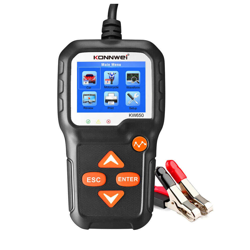 Kw650 Car Battery Tester For 6V/12V Analyzer 100 To 2000 Cca Car Quick Cranking Charging Tester Pk Kw600 Battery Tool 766261995645