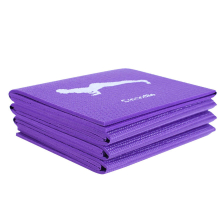 173x61cm Foldable Printed Yoga Mat Portable Thickened Student Nap Pad Folding Travel Fitness Exercise Non-Slip