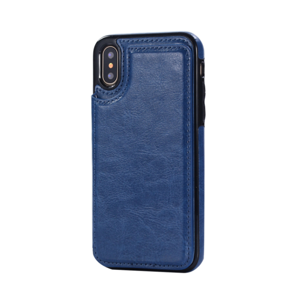 C15 Magnetic Phone Protective Leather Case Protection Bumper Back Cover Smartphone Shellfor Iphone 14 6.1 Blue 700000355161