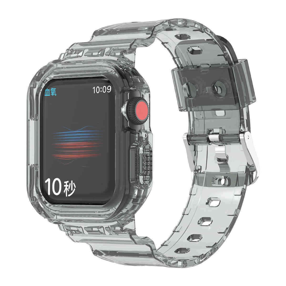 Suitable For Apple Watch Series 8 Watch 4567 Universal Glacier Transparent One Piece Tpu Strap 42/44/45Mm 766261989620