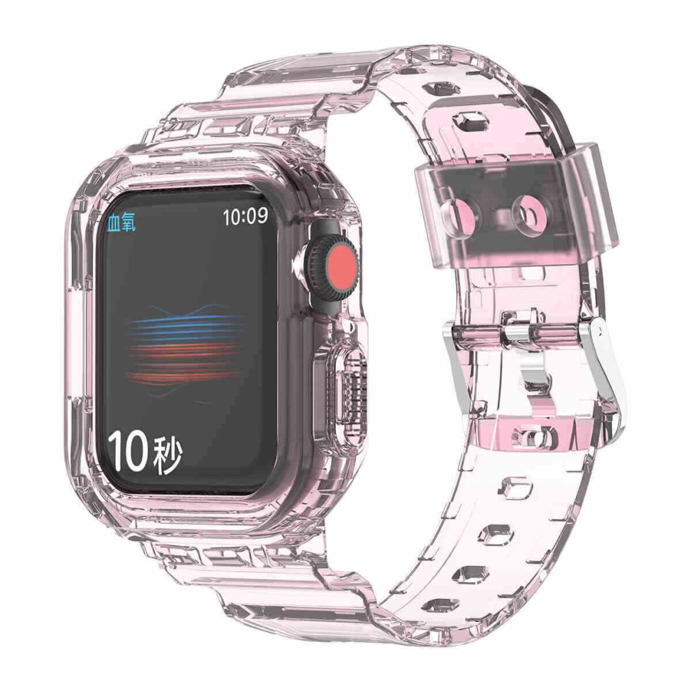 Suitable For Apple Watch Series 8 Watch 4567 Universal Glacier Transparent One Piece Tpu Strap 42/44/45Mm Not,Specified 766261989675