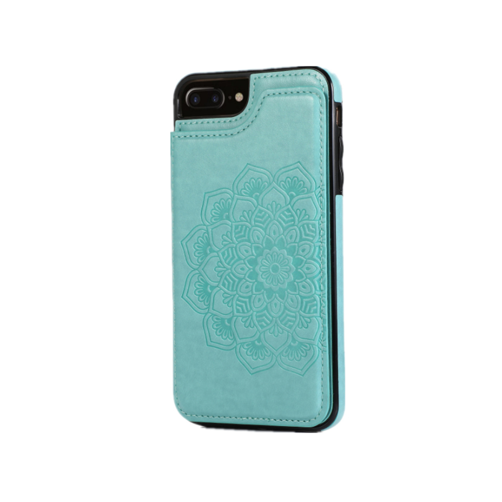 C33 Mandala Embossed Smartphone Case Protection For Iphone 14Pro 6.1 Inch Green 766261953027