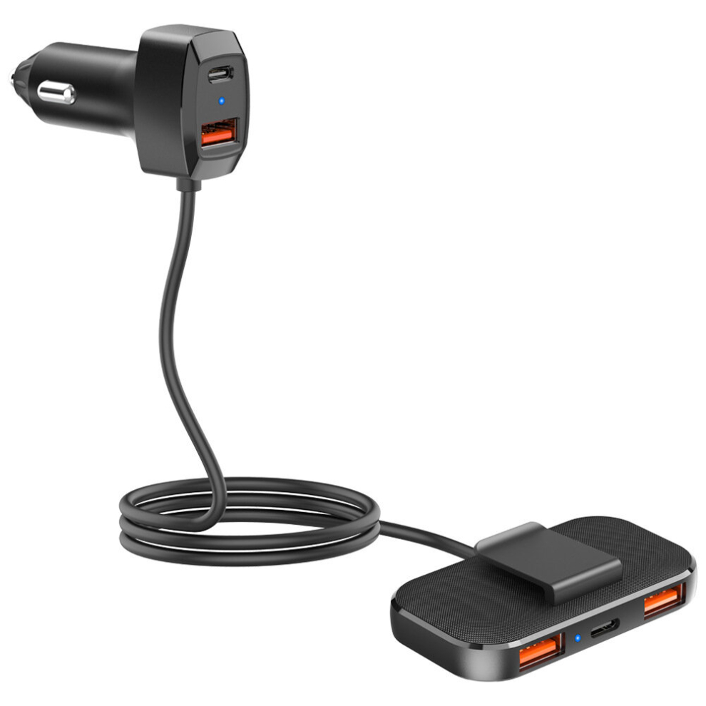 Sc02m60w Power Qc Dual 18W Car Rear Seat On-Board Charger Dual Type-C 20W Pd Interface 766261522384