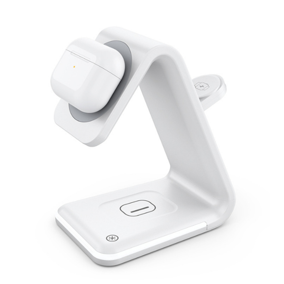 C69 15W Magnetic Suction Wireless Charger Stand Desktop For Iphone Watch Earplug 766261764654
