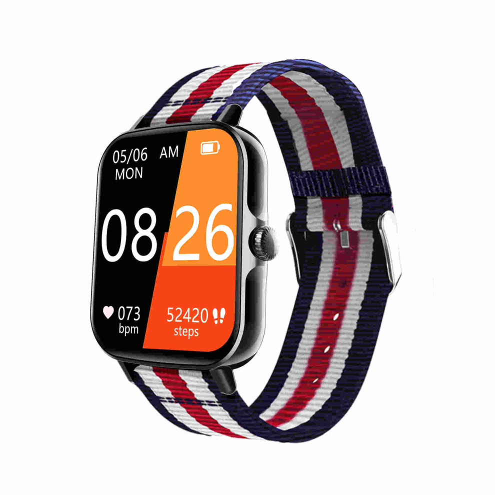 F107 Smartwatch 1.91 Voice Dialing Non-Invasive Blood Glucose Bracelet With 50 Multi Sport Modes 766261987381