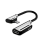 A06 2 In 1 Audio Transfer Cable Lighnting Headphone Adapter for Iphone 1