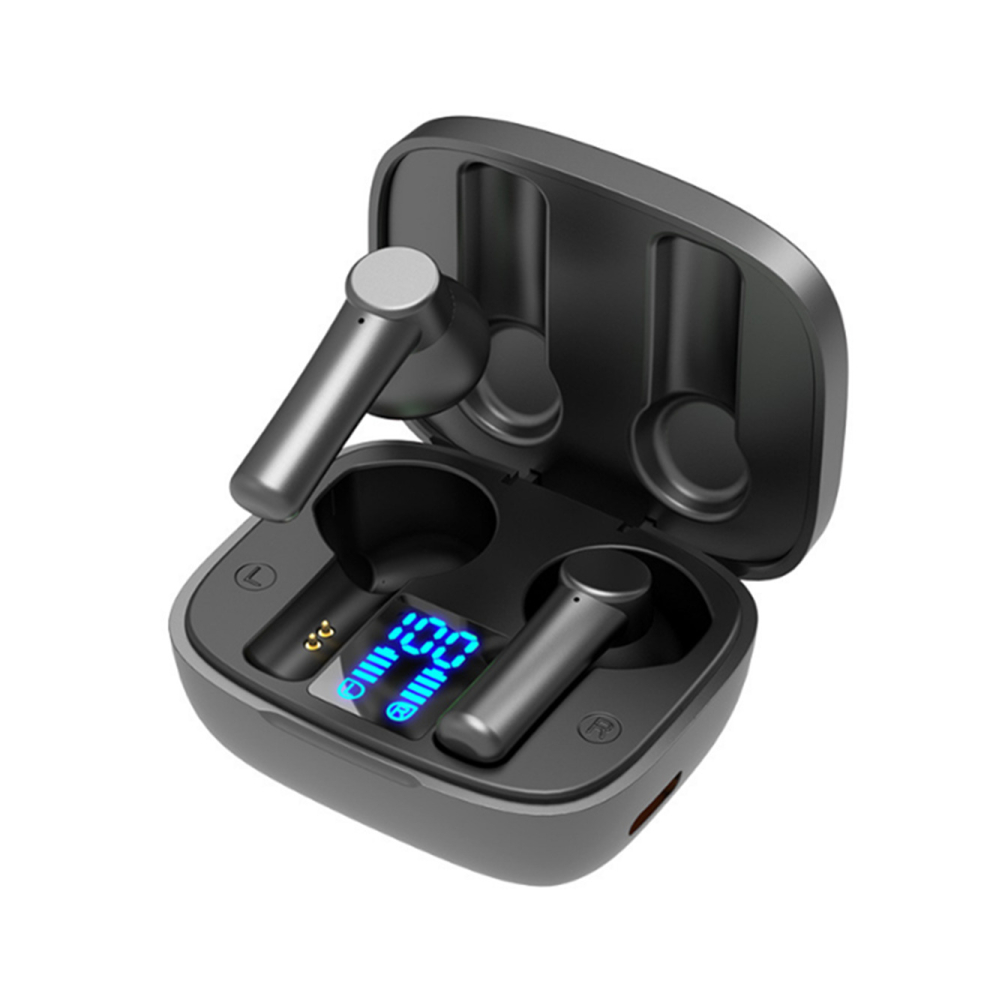 Bluetooth Headset Binaural Wireless 5.0 Sports In-Ear Digital Display Earbuds 766261801366