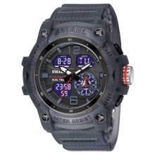 Outdoor Sports Watch Cool Double Display Luminous Electronic Watch Stopwatch Alarm Clock