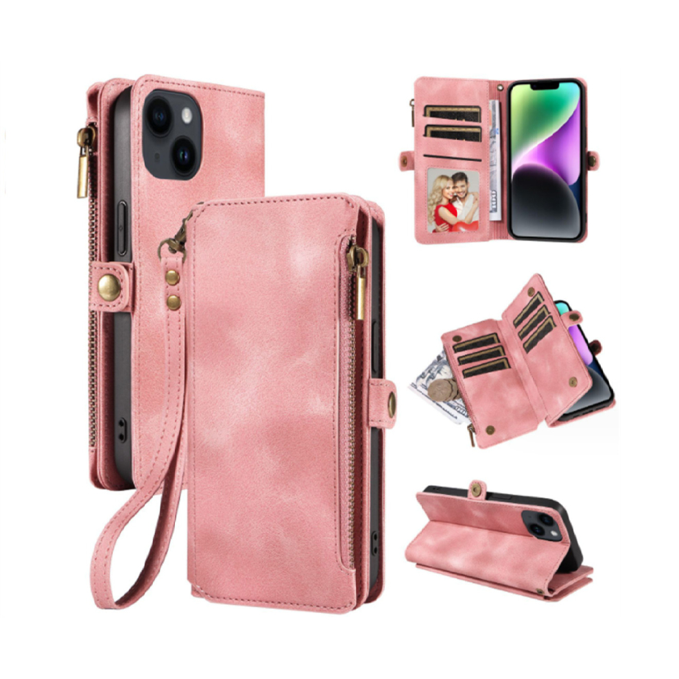 035 Flip Zipper Wallet Phone Case For Iphone15 766261993610