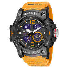Outdoor Sports Watch Cool Double Display Luminous Electronic Watch Stopwatch Alarm Clock