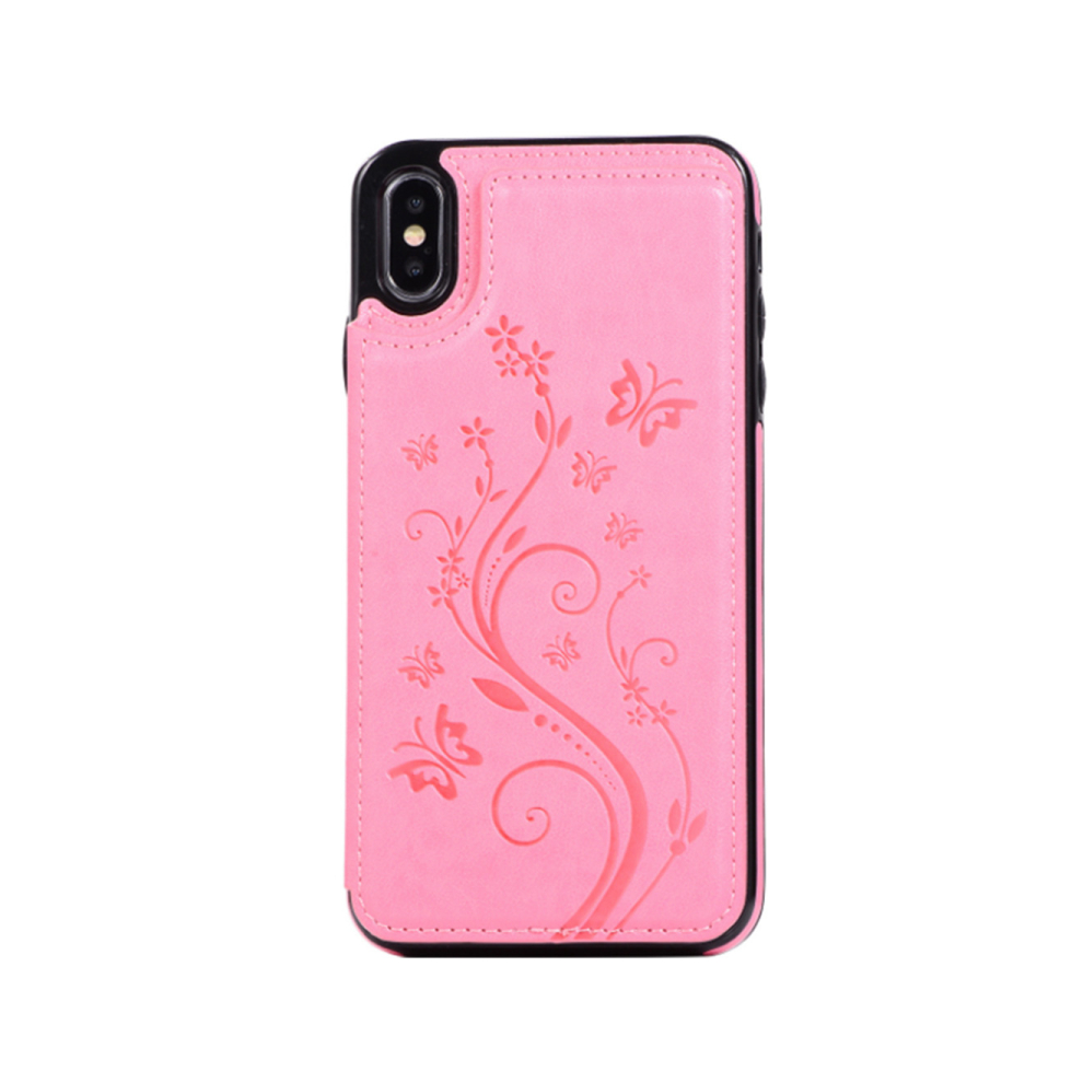 C45 Cross-Body Smartphone Embossed Protective Case For Iphone 14 6.1 Inch Pink 766261953478
