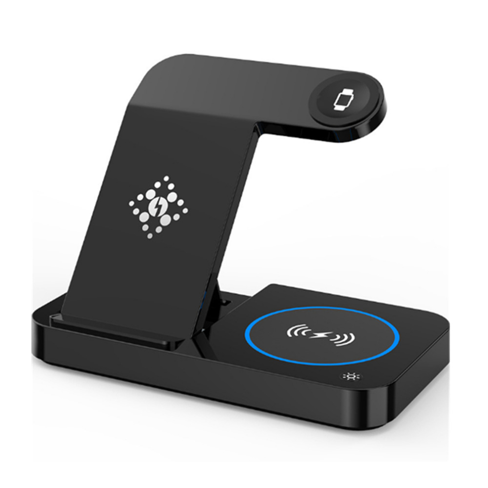 C68 15W Foldable Wireless Charger Stand Desktop For Iphone Watch Earplugs 766261764647