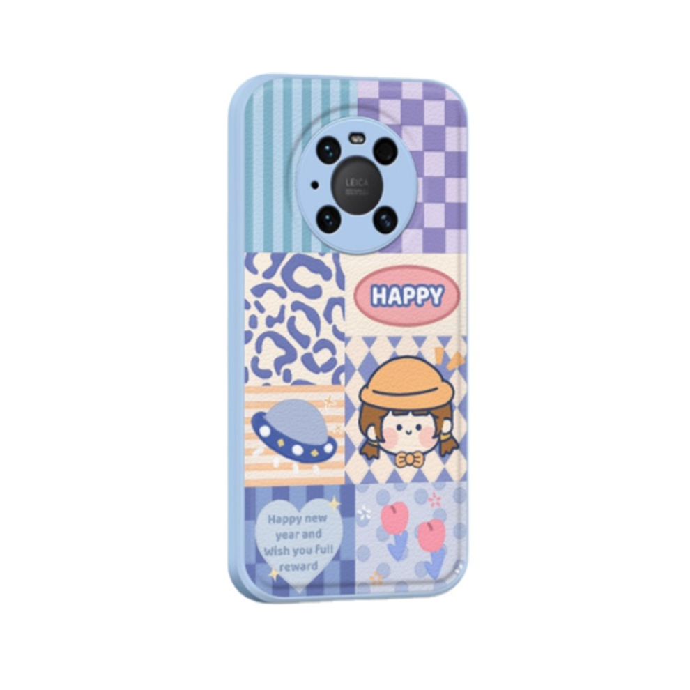019 Pu Leather Cute Cartoon Fresh Phone Case Anti Drop Protective Cover For Huawei Mate40 766261989965