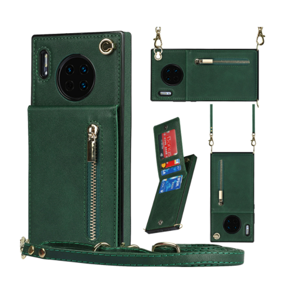 023 Crossbody Phone Case Wallet Phone Protective Case Zipper Pu Leather Case For Huawei Mate 40 Pro 766261990053