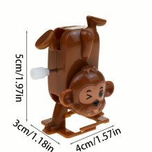1 Pc Upside Down Walking Small Monkey Clockwork Toy Suitable For Holiday Parties Childrens Gatherings Birthday Parties And Other Occasions