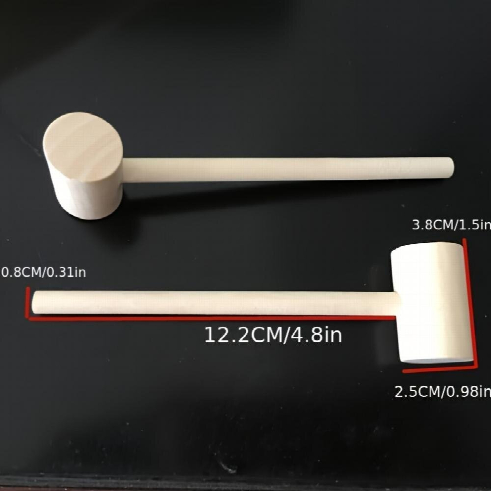 Solid wood small wooden hammer Crab hammer Adult party mallet hand hammer cake Golden egg hammer wood hammer-image-OPC-PD5DZW8-NEW