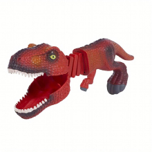 2pcs Creative Funny Spoof Shark Dinosaur Telescopic Spring Manipulator Clamp Bite Hand Shark Prank Parent child Interactive Toys