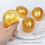 1pc Funny Prank Unbreakable Egg Simulation Golden Egg Venting Toy Decompression Toy 1