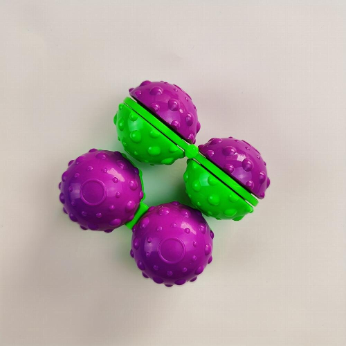 Fidget Spinner Decompression Toy Green And Purple