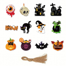 12pcs Lot Halloween Decorations Hanging Decorations Halloween Party Decorations Hanging Pumpkin Skulls Haunted House Hangings
