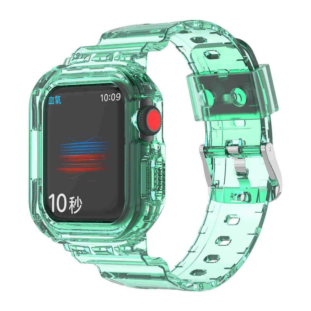 Suitable For Apple Watch Series 8 Watch 4567 Universal Glacier Transparent One Piece Tpu Strap 38/40/41Mm Not,Specified 766261989446