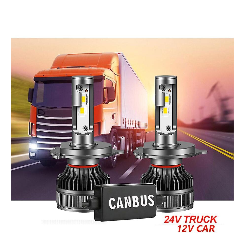 2Pcs 110W 30000Lm H7 Led H4 Led Headlight Canbus Bulbs H11 Hb4 9006 Hb3 9005 Auto Moto Csp 12V 24V 3570 Chip 24V For Truck 9326616185018