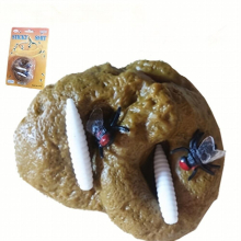 Simulated Poop Sucking Round Poop Trick Disgusting Scary Poop Fly Maggot Funny Gift Trick Toy