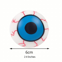 Horror Eyeball TPR Decompression Eye Bead Ball Pinch Music Vent Ball Tricky Toy Halloween