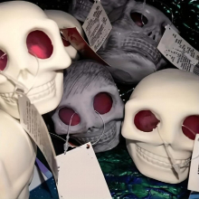 Skull Head Ugly Explosive Eyes Small Ghosts Skull Head Worms Reduced Release Pressure Squeezing Music Horror Funny and Funny Creativity