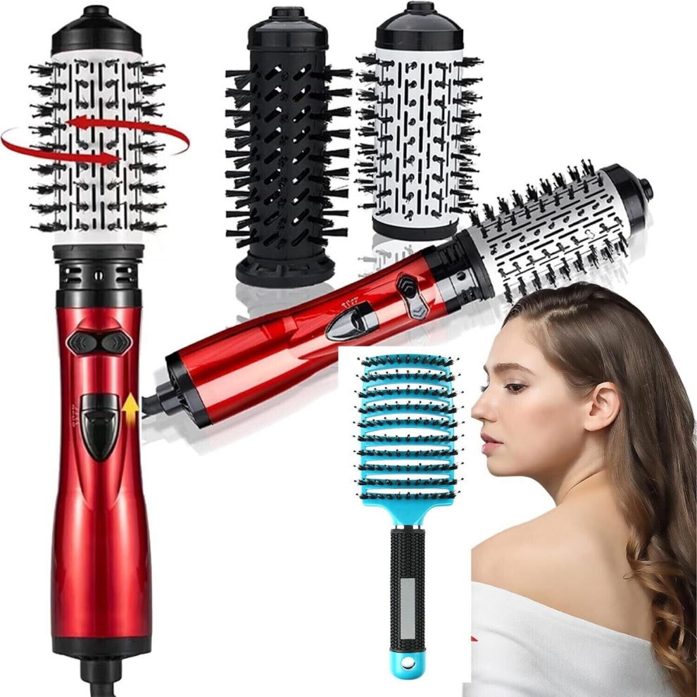 3-in-1 Hot Air Styler and 360 Rotating Hair Dryer Dry Curl Hair Straighten Brush